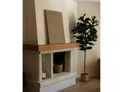 Sale DECOWOOD Cuadro decorativo sobre lienzo de algodón pintado artesanalmente con pintura al oleo sin marco de 60x80cm - JAN - Dorado
