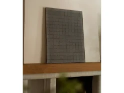 Cuadro decorativo sobre lienzo de algodón con marco de madera negro pintado artesanalmente con pintura al oleo de 60x80cm - JAN - DECOWOOD