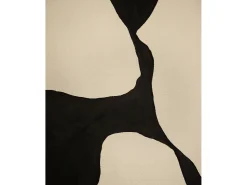 Cuadro decorativo sobre lienzo de algodón con marco de madera marrón claro pintado artesanalmente con pintura al oleo de 80x100cm - MISIA - DECOWOOD