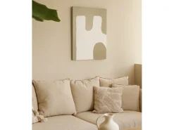 Cuadro decorativo sobre lienzo de algodón pintado artesanalmente con pintura al oleo sin marco de 100x150cm - KIKA - DECOWOOD