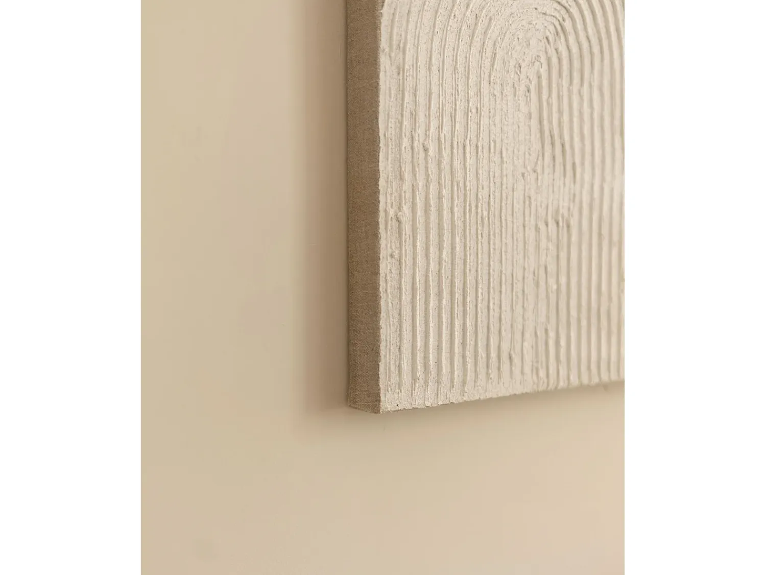 Outlet DECOWOOD Cuadro decorativo sobre lienzo de lino con marco de madera negro pintado artesanalmente con pintura al oleo de 80x100cm - NIKI - Multicolor