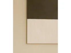 New DECOWOOD Cuadro decorativo sobre lienzo de algodón con marco de madera negro pintado artesanalmente con pintura al oleo de 80x100cm - MARINA - Multicolor