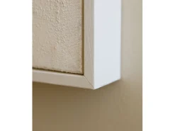 Cuadro decorativo sobre lienzo de algodón con marco de madera marrón oscuro pintado artesanalmente con pintura al oleo de 100x150cm - MARINA - DECOWOOD