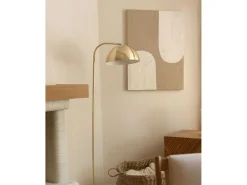 Cuadro decorativo sobre lienzo de lino con marco de madera blanco pintado artesanalmente con pintura al oleo de 60x80cm - NIKI - DECOWOOD