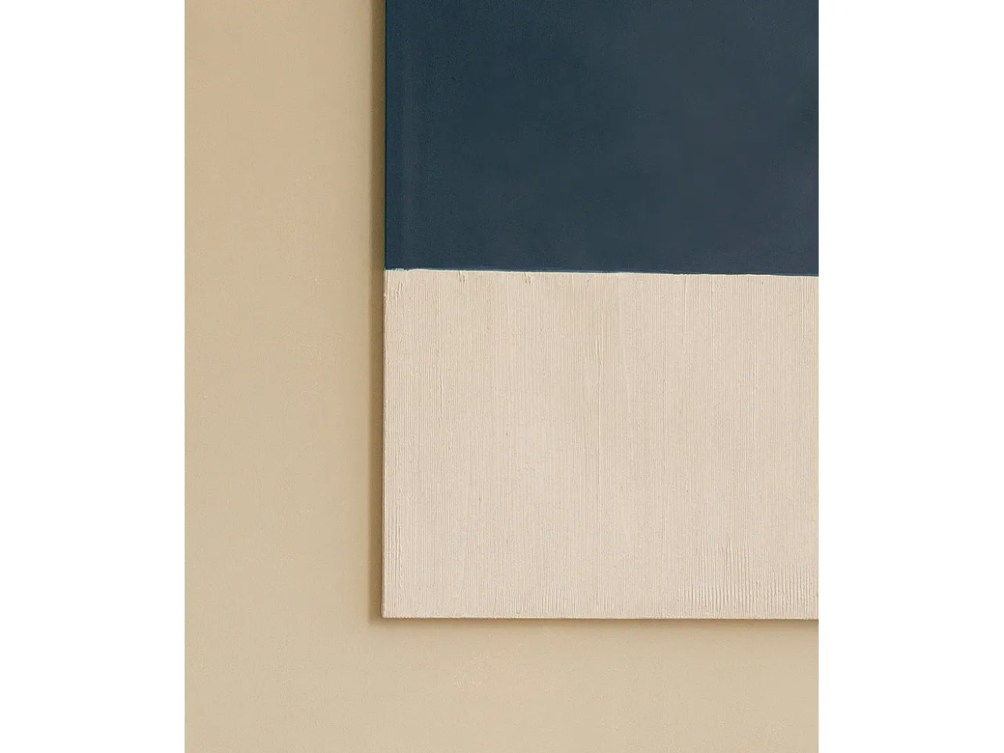 Cuadro decorativo sobre lienzo de algodón con marco de madera marrón oscuro pintado artesanalmente con pintura al oleo de 100x150cm - MARINA - DECOWOOD