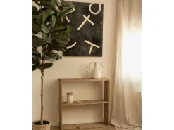 Cuadro decorativo sobre lienzo de algodón pintado artesanalmente con pintura al oleo sin marco de 80x100cm - SILVANA - DECOWOOD
