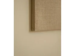 Sale DECOWOOD Cuadro decorativo sobre lienzo de lino con marco de madera blanco pintado artesanalmente con pintura al oleo de 80x100cm - NIMBA - Multicolor
