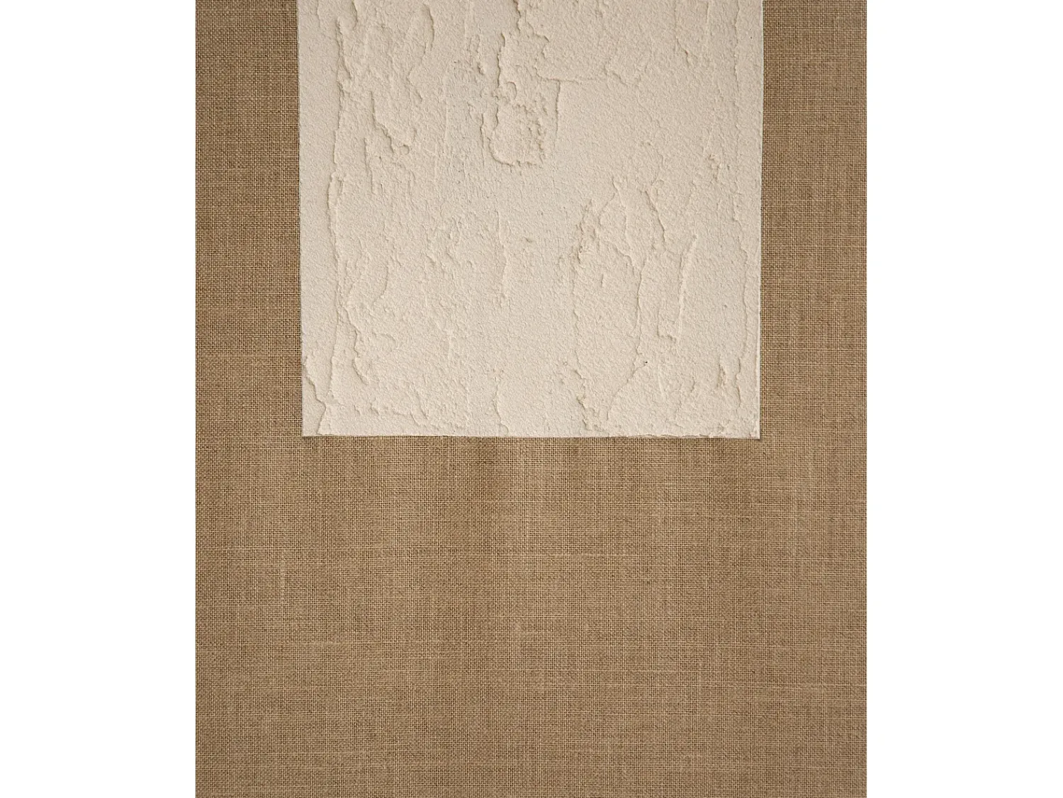 Sale DECOWOOD Cuadro decorativo sobre lienzo de lino con marco de madera blanco pintado artesanalmente con pintura al oleo de 80x100cm - NIMBA - Multicolor