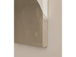 Cuadro decorativo sobre lienzo de algodón con marco de madera marrón claro pintado artesanalmente con pintura al oleo de 100x150cm - KIKA - DECOWOOD