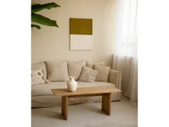 DECOWOOD Cuadro decorativo sobre lienzo de algodón pintado artesanalmente con pintura al oleo sin marco de 80x100cm - MARINA - Multicolor