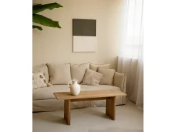 Best DECOWOOD Cuadro decorativo sobre lienzo de algodón con marco de madera marrón claro pintado artesanalmente con pintura al oleo de 100x150cm - MARINA - Multicolor