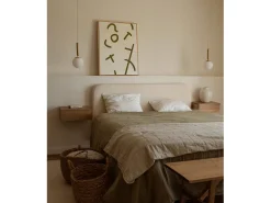 Sale DECOWOOD Cuadro decorativo sobre lienzo de algodón con marco de madera blanco pintado artesanalmente con pintura al oleo de 60x80cm - VIRGINIA - Multicolor