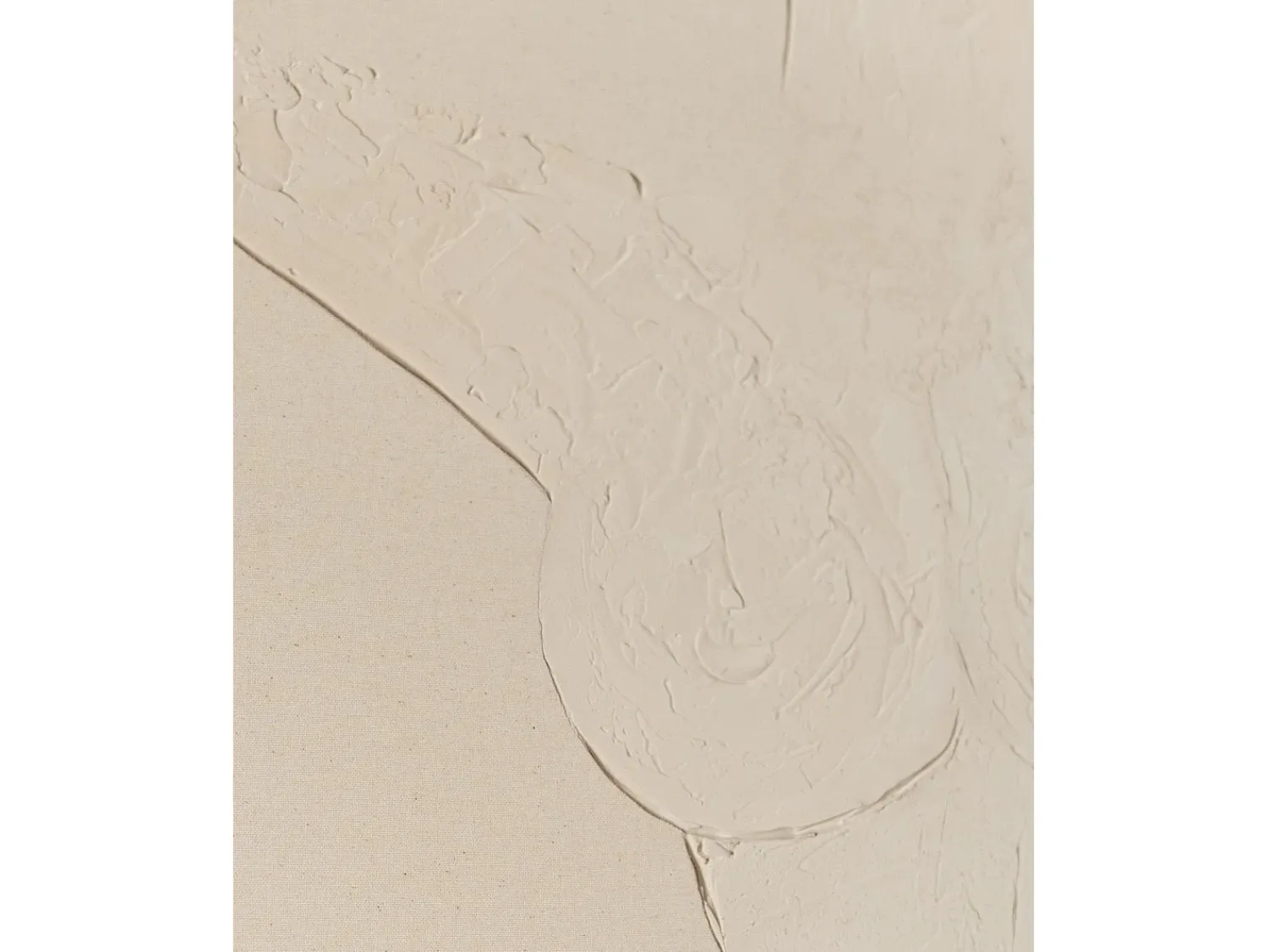 DECOWOOD Cuadro^Cuadro decorativo sobre lienzo de algodón con marco de madera marrón oscuro pintado artesanalmente con pintura al oleo de 100x150cm - LEO - Beige
