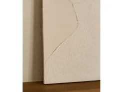 Cuadro decorativo sobre lienzo de algodón con marco de madera blanco pintado artesanalmente con pintura al oleo de 100x150cm - GALA - DECOWOOD