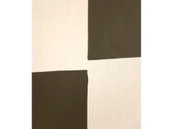 DECOWOOD Cuadro^Cuadro decorativo sobre lienzo de algodón con marco de madera negro pintado artesanalmente con pintura al oleo de 100x150cm - PRISMA - Multicolor