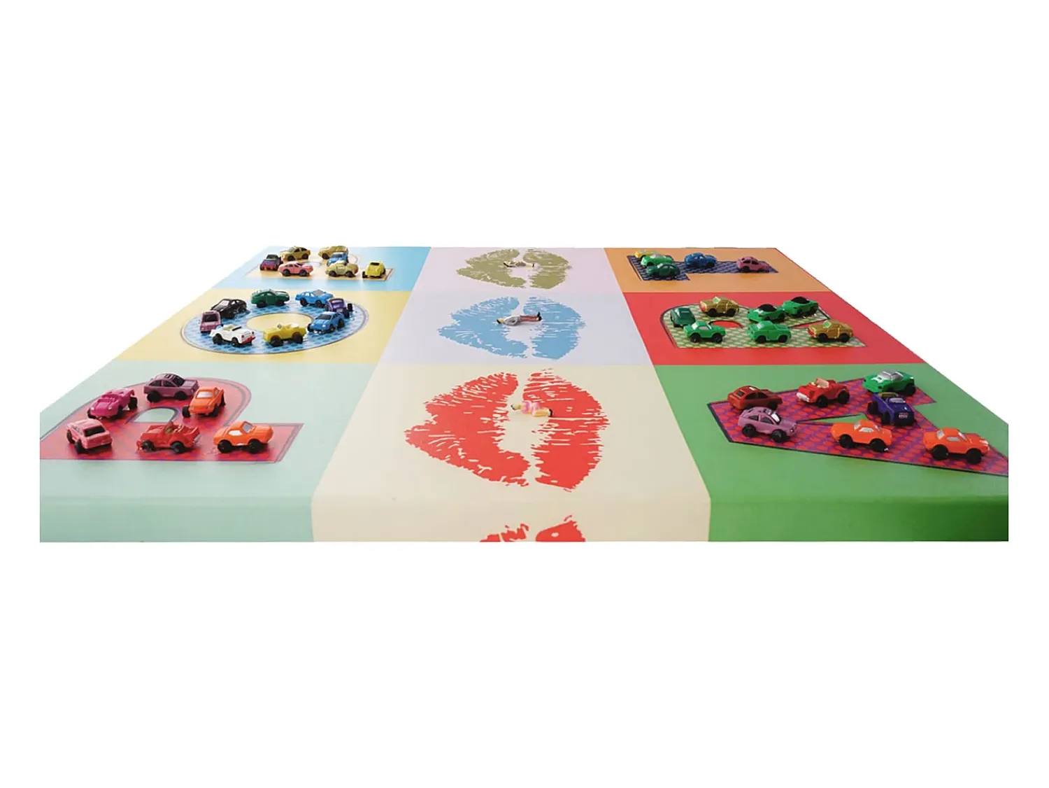 MCW Cuadro^Cuadro Pop Art + Coches Multicolor