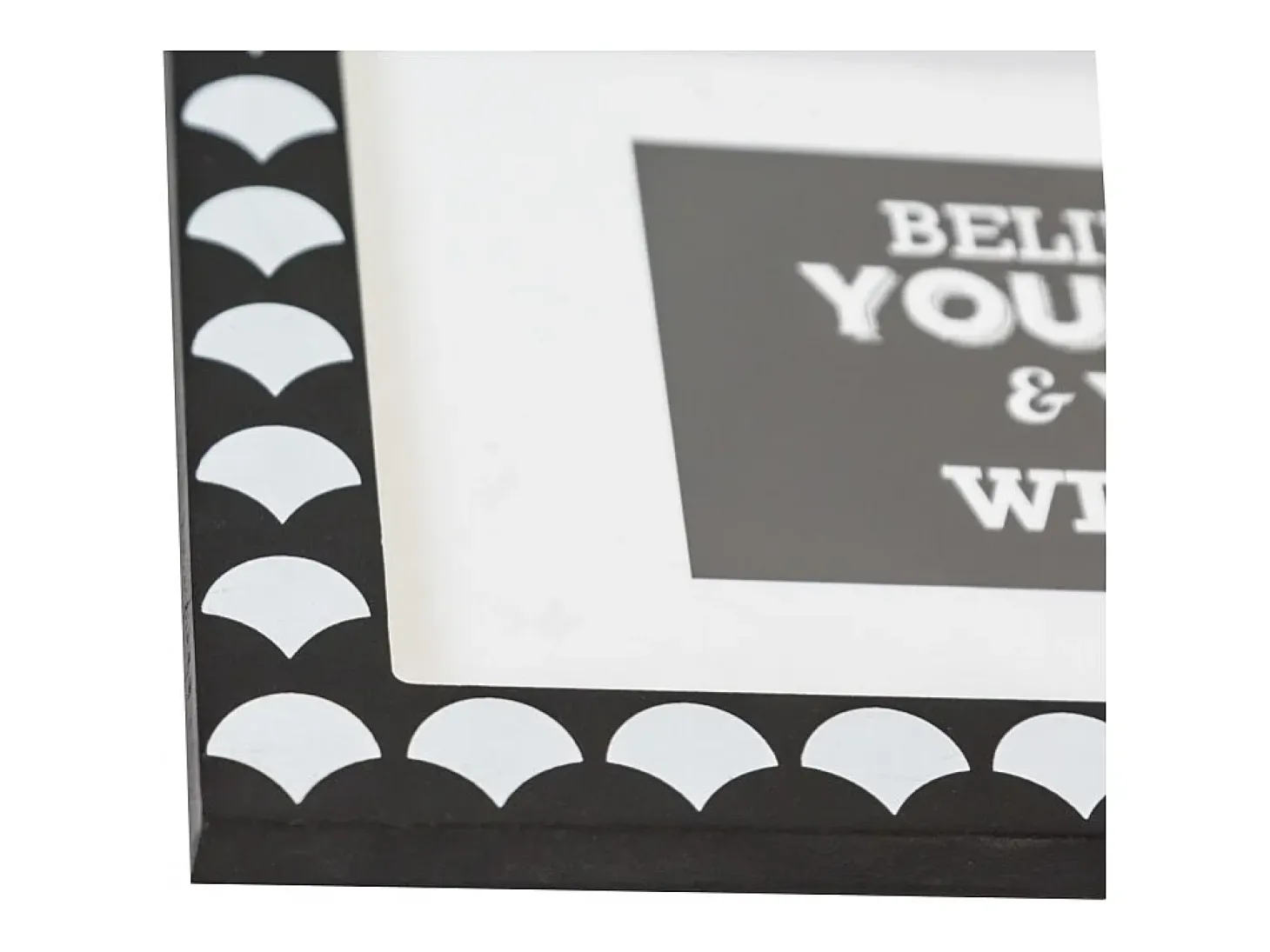 Cuadros Set de 4 infantiles MDF blanco y negro 22 x 16/ 38 x 40cm