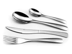 New Amefa Cubertería 24 piezas Danube - Cubiertos de Acero Inoxidable para 6 Personas Plateado