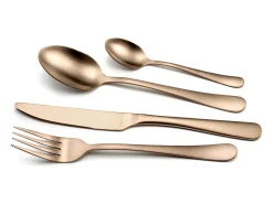 Discount Amefa Cubertería de 24 piezas Austin de acero inoxidable con acabado PVD cobre mate Cobrizo