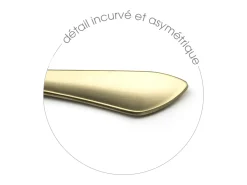 Amefa Cubierto^Cubertería de 16 piezas Instinct Champagne Mat - Acero Inoxidable Dorado