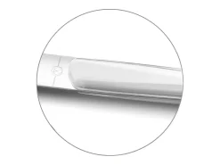 Online Lou Laguiole Cubertería Montana Blanc 24 piezas - Mango de cristal , hoja de acero inoxidable microdentada, diseño contemporáneo Blanco