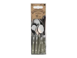 Amefa Cubierto^Cubertería Saxo 16 piezas de acero inoxidable para 4 personas Gris