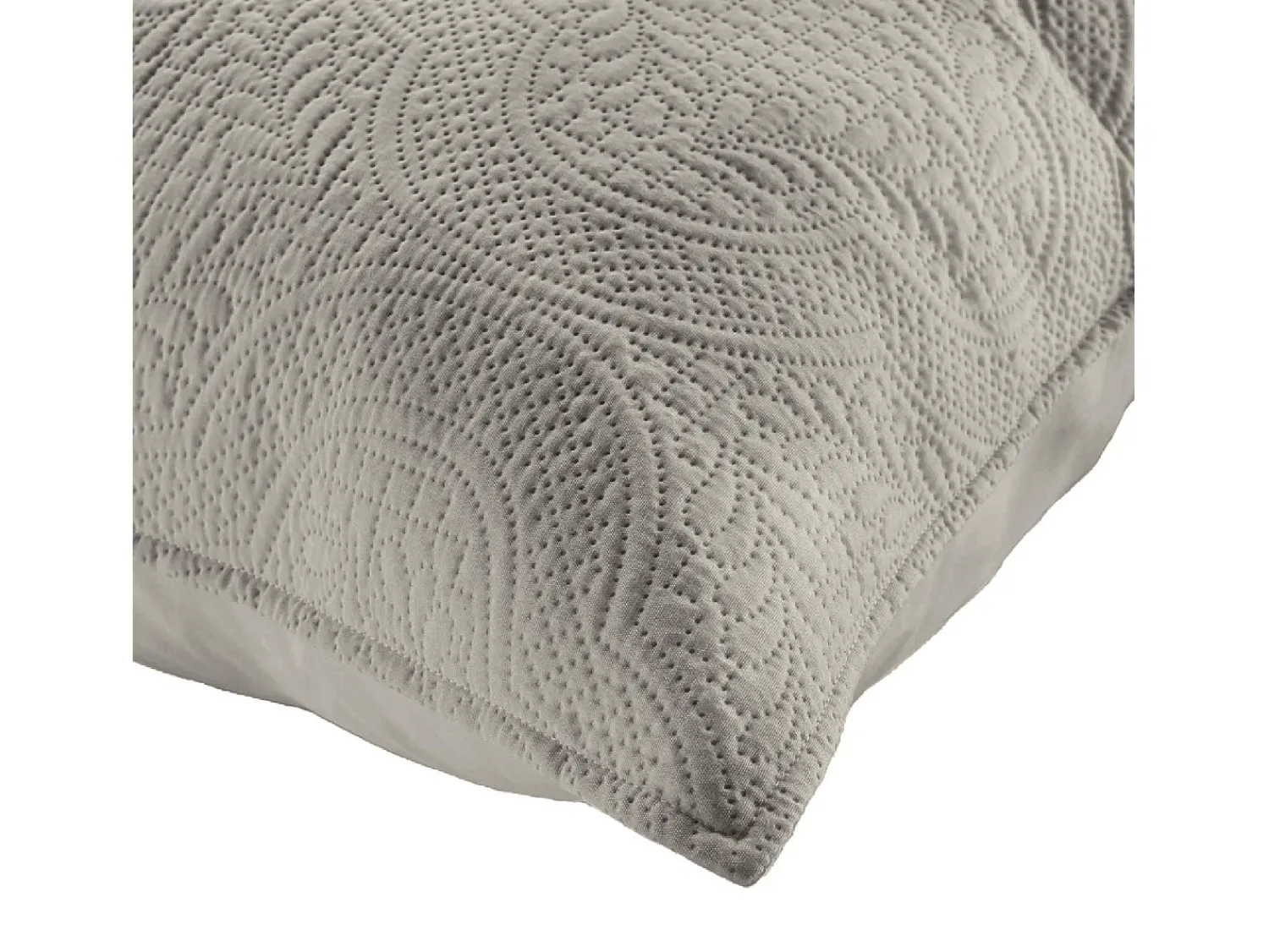 Clearance Douceur d'intérieur Cubre Cama Acolchado y 2 Fundas de Almohada Romane Gris