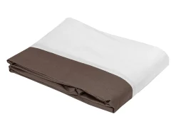 Soleil d'ocre Ropa De Cama^Cubre somier de volantes lisos Topo