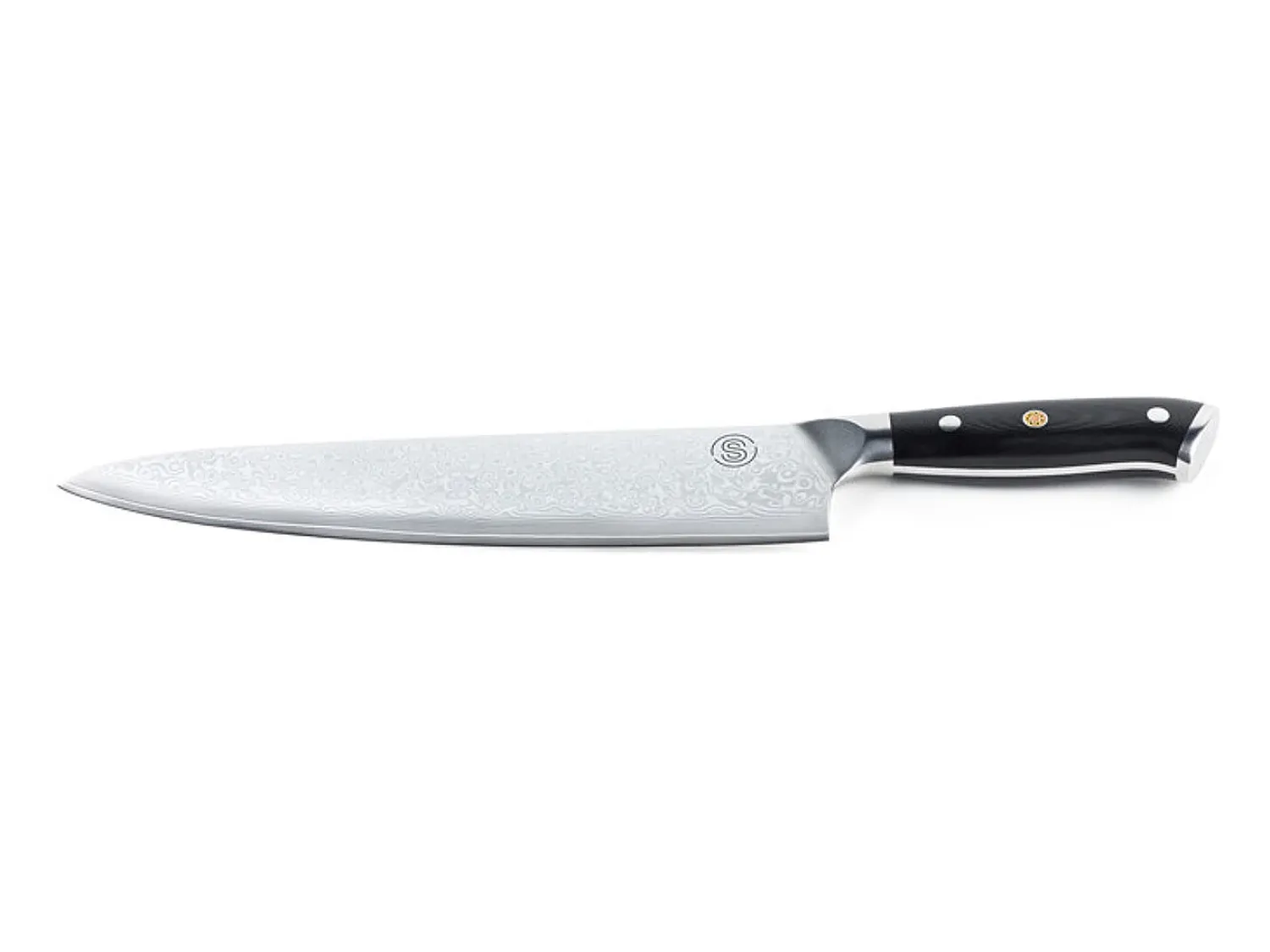 Best Somagic Cuchillo SANTOKU de 7 pulgadas, gama Signature - Negro