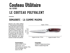 Cuchillo UTILITY 5 pulgadas, gama Magma - SOMAGIC