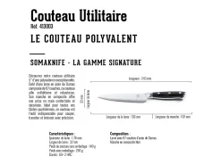 Cuchillo UTILITY 5 pulgadas, gama Signature - SOMAGIC