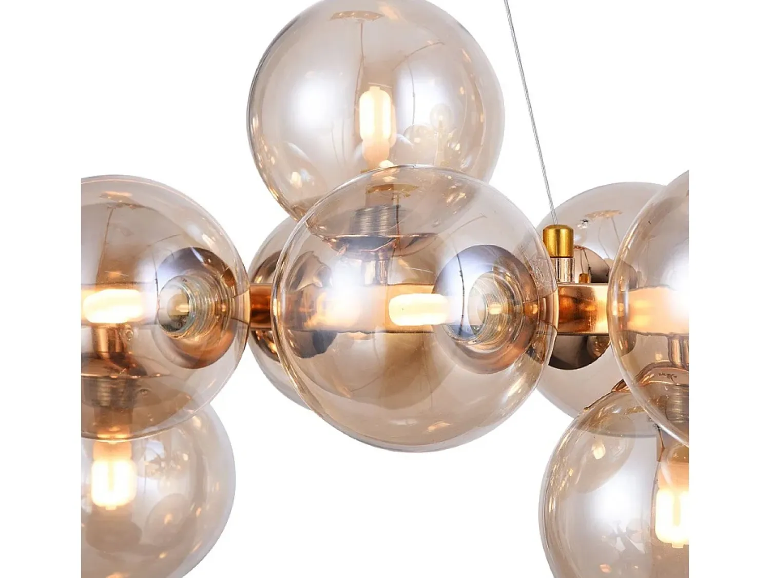 Hot Maytoni Dallas Lámpara Colgante de Techo Dorada, 25 Luz, G9 Dorado