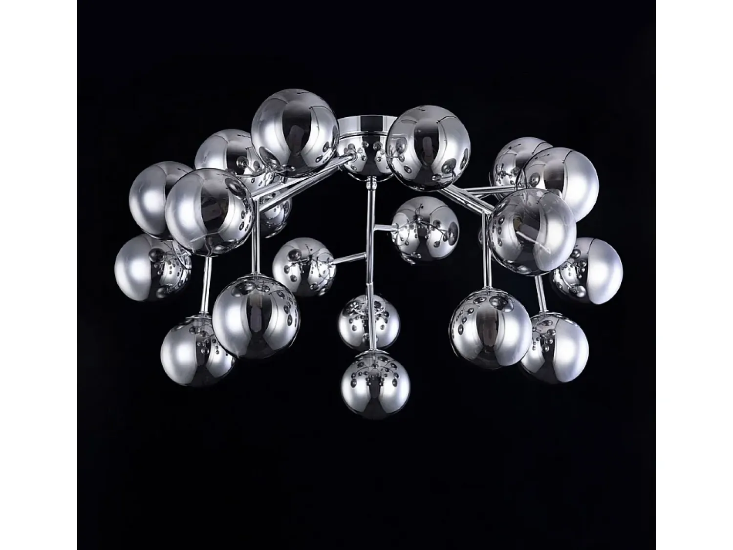 Hot Maytoni Dallas Plafón Semi Empotrado Cromo, 20 Luces, G9 Gris
