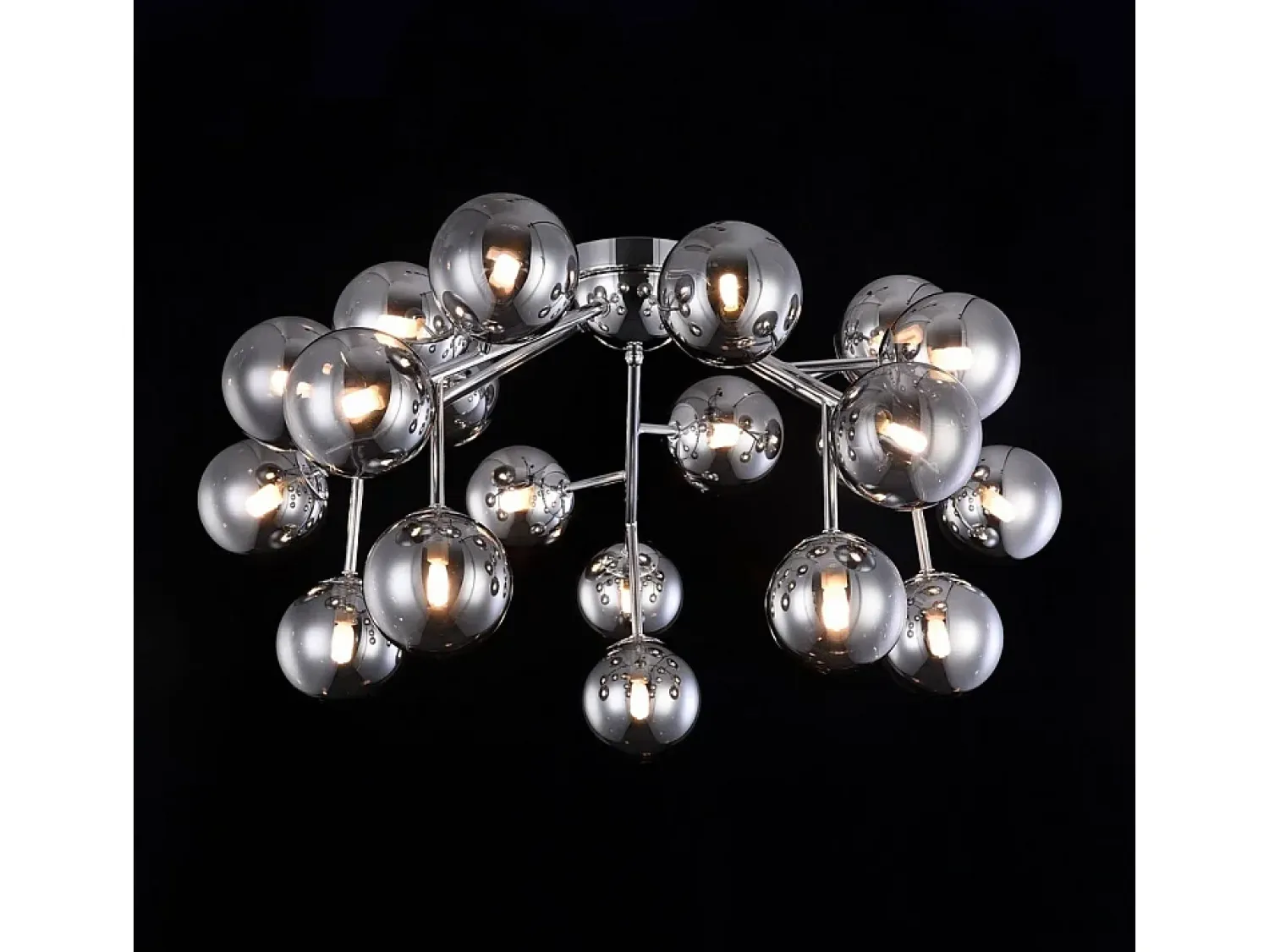 Hot Maytoni Dallas Plafón Semi Empotrado Cromo, 20 Luces, G9 Gris