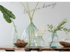 Dame jeanne transparente de vidrio transparente de 38x39x56 cm