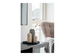 Hot House Nordic Decoración de cemento beige Estatuilla 6.5 x 6.5 x 15 cm Multicolor