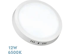 AKUNADECOR Plafón^Downlight Redondo Modelo Thulita 12w 6500k Blanco