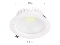 7H SEVEN HOUSE Downlight LED Empotrable Redondo 15W 1080lm Ø16cm 4000K Eilen Blanco