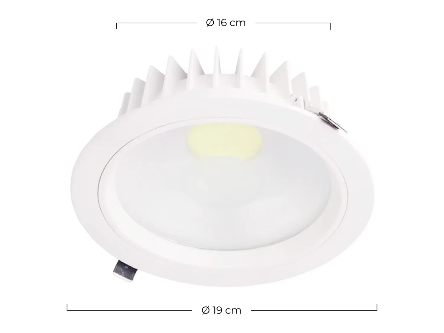 7H SEVEN HOUSE Downlight LED Empotrable Redondo 15W 1080lm Ø16cm 4000K Eilen Blanco