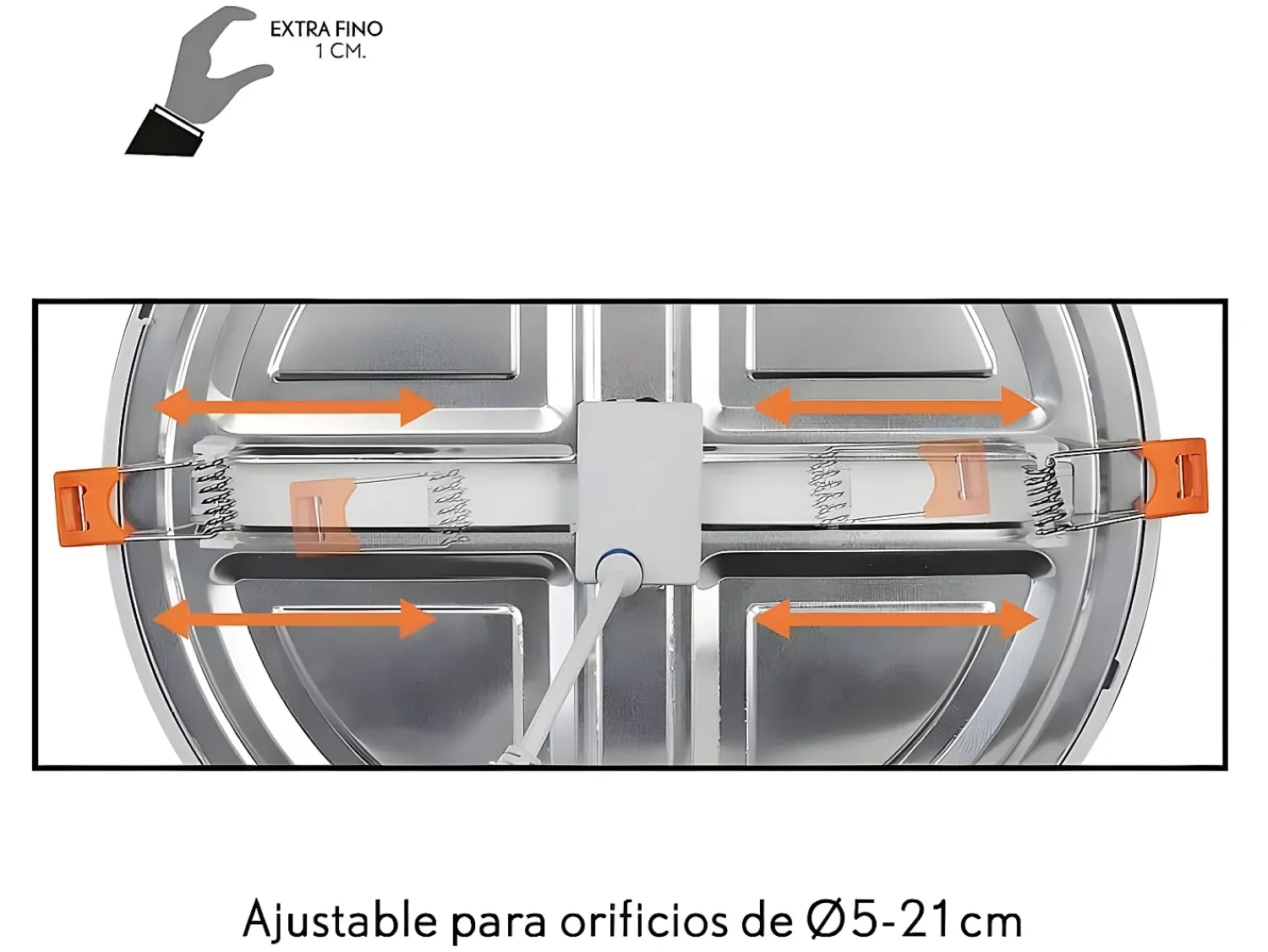 AKUNADECOR Iluminación Exterior^Downlight Modelo Lejania Empotrable 20w Con Corte Ajustable 5-21d Blanco