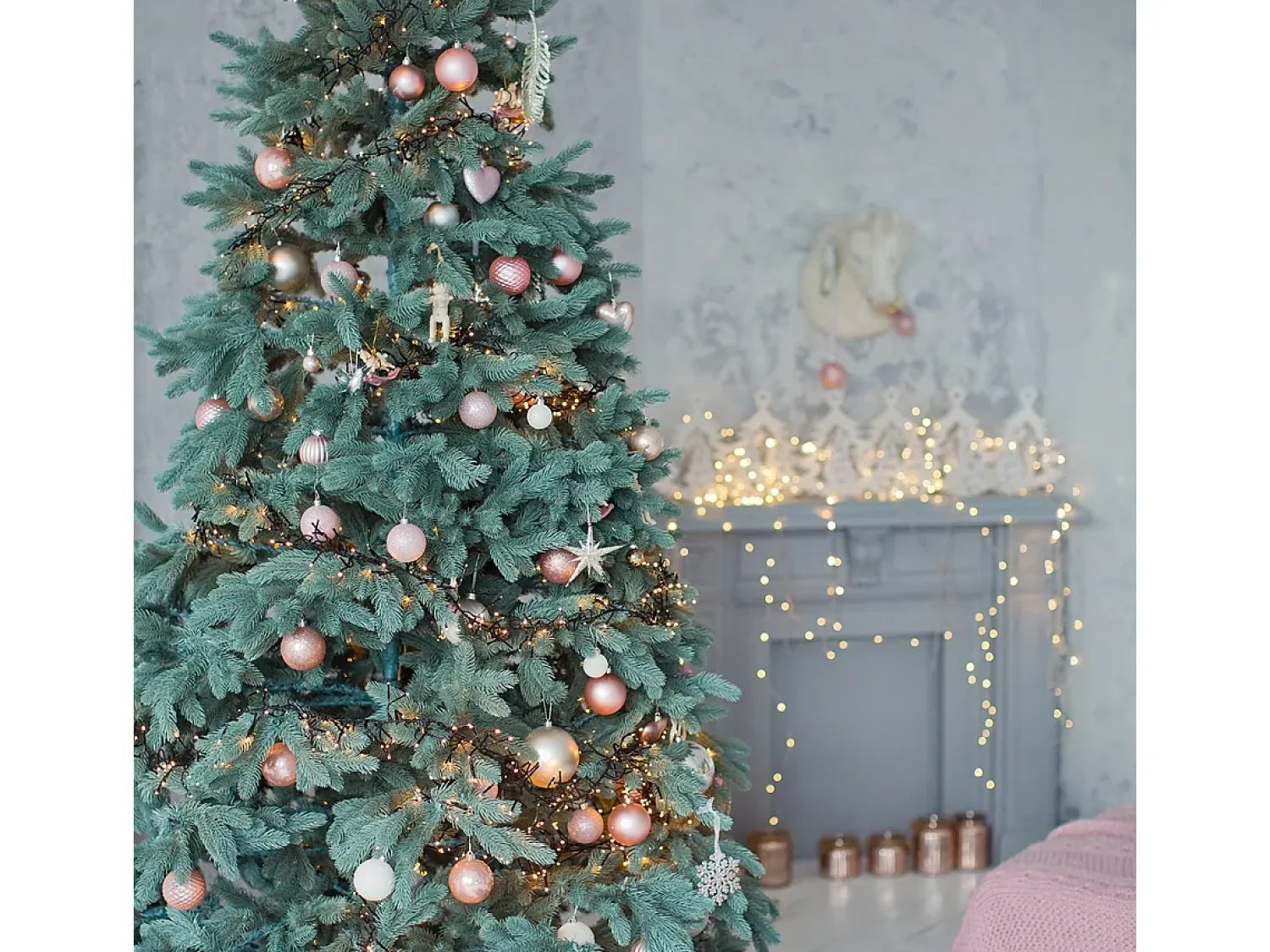 ECD Germany Guirnalda Luminosa^Luces navideñas 2016 LEDs 14,5m blanco cálido guirnalda luminosa impermeable interior/exterior IP44 iluminación para árbol de navidad Verde