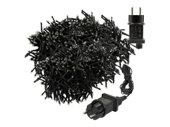 ECD Germany Guirnalda Luminosa^Luces navideñas 2016 LEDs 14,5m blanco cálido guirnalda luminosa impermeable interior/exterior IP44 iluminación para árbol de navidad Verde
