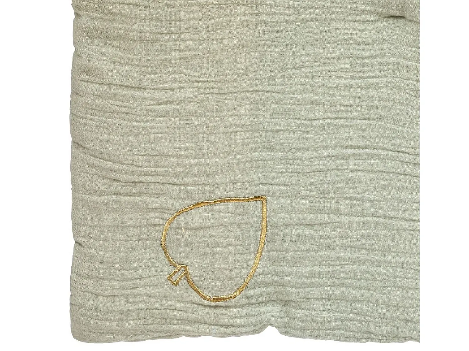 Atmosphera for Kids Ropa De Cama^Edredón de gasa de algodón 100 x 140 cm Verde