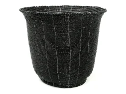 El Cuenco Alto Beaded - Negro - L