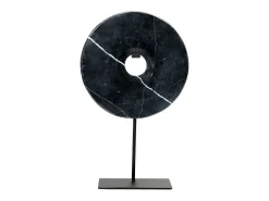 El Disco De Mármol En Soporte - Negro - L