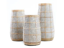 Bazar Bizar Jarrón^El Jarrón Cutie - Concreto Natural - L Gris