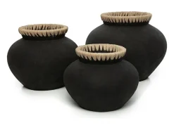 Online Bazar Bizar El Jarrón Styly - Natural - L Negro
