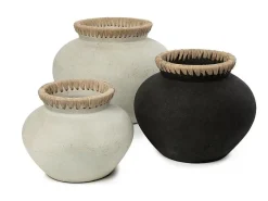 Online Bazar Bizar El Jarrón Styly - Natural - L Negro