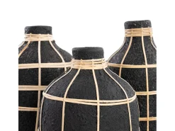 Bazar Bizar Jarrón^El Jarrón Whoopy - Natural - L Negro