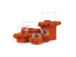 Hot Bazar Bizar El Portavelas Oh My Gee - Terciopelo Óxido - XL Terracota